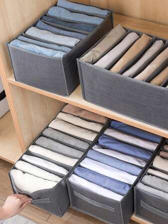 Clothing Storage & Organization Dividers, Drawer Organizers For Closet, Bedroom, Dresser, Wardrobe, Socks & Underwear Storage Boxes