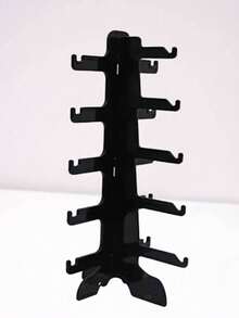 1 pieza Soporte de exhibición de gafas de sol negras, vitrina de mostrador para gafas - Negro - Ver 3