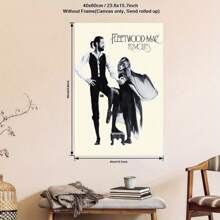 1pc Frameless Fleetwood Rumours Vintage Art Poster, Unframed Minimalist Canvas Print, Home And Office Wall Decor