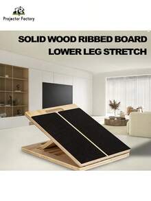 LIPETY Portable Wooden Sloping Board,3rd Gen Adjustable Slant Board For Calf Stretching & Squat Wedge – Recovery & Strength Training - Black - View 5