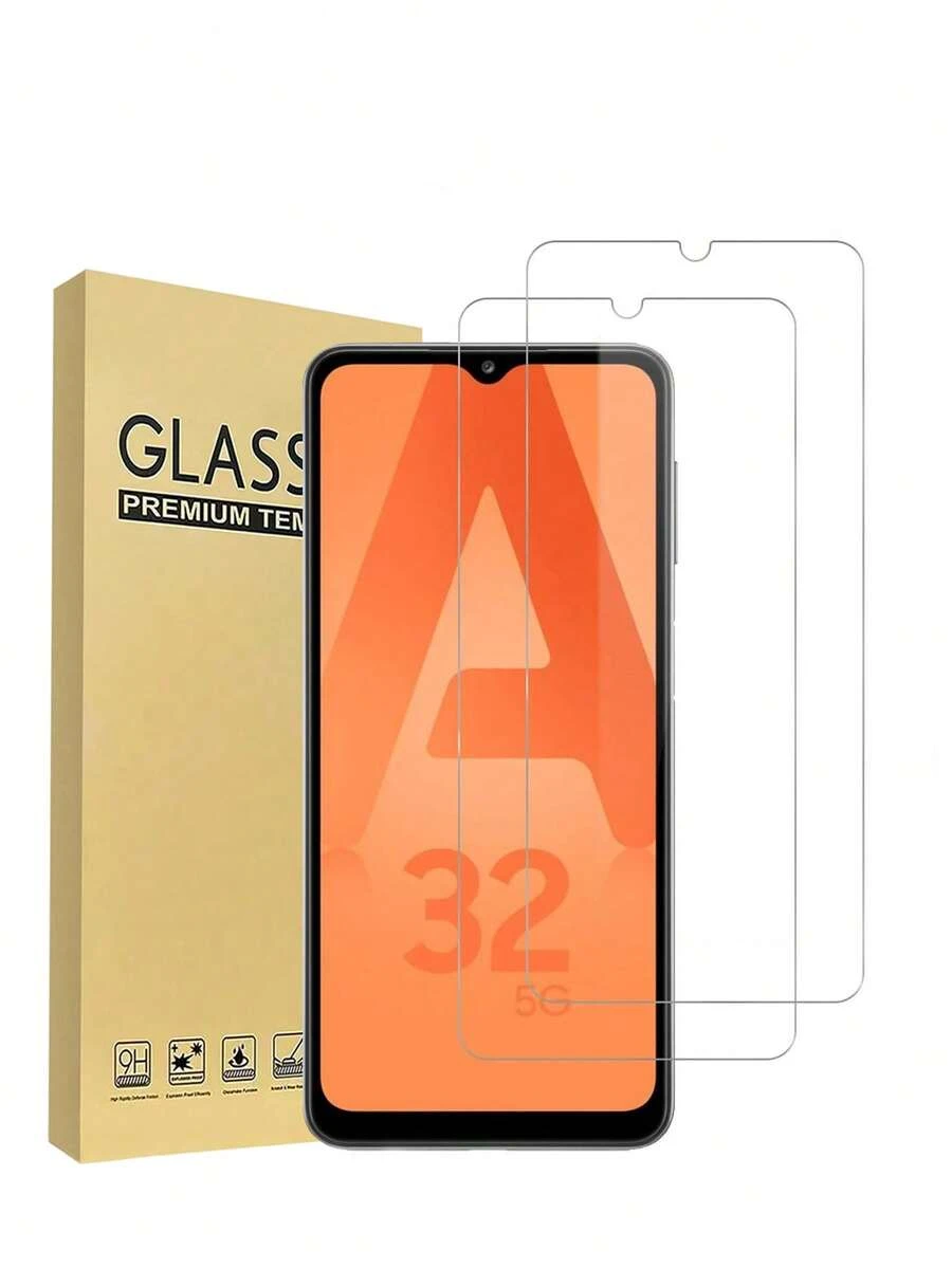 适用于三星 Galaxy A32 5G、A16、S20 FE、S23 FE、S24 FE、A72、A71、A55、A54、A53、A35、A34、A33、A26、A36、A31、A16、A15、A14、A13、A12、A51、A50S、A25、A24、A30S、A20S 的 2 片装钢化玻璃屏幕保护膜，防刮花，无气泡，适合日常保护、办公、家用手机屏幕保护配件
