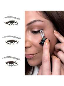 1 pezzo Pennello eyeliner in silicone - Strumento di applicazione super conveniente senza salti, pennello da trucco durevole, adatto per principianti, manipolazione delicata, design ergonomico, con scatola di conservazione, essenziale per il trucco, superficie liscia, setole in nylon - Pennello eyeliner in silicone riutilizzabile - Facile da usare, scorrimento fluido, design morbido e flessibile - Applicazione perfetta e precisa del trucco per gli occhi