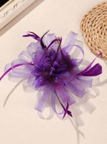 1 pièce Chapeau de Fascinateur élégant vintage avec voile, convient pour le jour des courses, la fête de mariage, polyvalent pour toutes les saisons