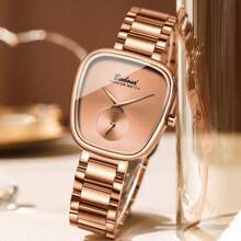 POEDAGAR Brand Women's Luxury Watch Waterproof Stainless Steel Oval Egg High Quality Women's Watch Elegant Women's Watch 50M Waterproof Imported Automatic Quartz Movement From Japan Long Life Battery Valentine's Gift Birthday Girl Mother Sisters Back To School Essentials - Multicolor - View 8