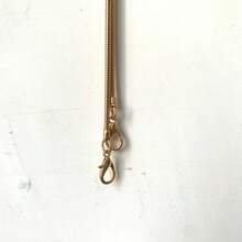 1pc Metal Snake Bone Chain Strap, Universal Bag Accessory - Gold - View 5