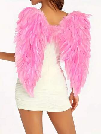 Angel Wings Costume Accessories, Sexy Backless Design, Suitable For Holiday Stage Performances And Party Costumes, Halloween
