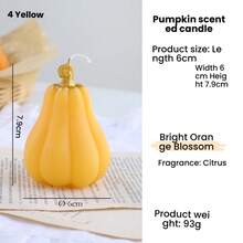 1 件南瓜万圣节蜡烛、送礼蜡烛、大豆蜡烛、蜡烛套装、闺蜜礼物、女士礼物、冬季礼物、香薰蜡烛、家居装饰蜡烛 - 彩色 - 查看 14