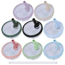 2PCS 30Oz Tumbler Flip Straw Lid Replacement Spill Proof Reusable Tumbler Cover Splash Resistant Straw Cap For 30oz - light blue - 查看 7