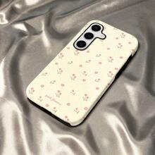Ditsy Floral All Over Print Mobile Phone Case Compatible With Sam Galaxy A13 A25 A36 A52 Note 20 Ultra S21 S22 S23 S23 S24 Plus Edge FE Smooth Surface Flower Design Cellphone Protective Cover For Girls Women - 黃色 - 查看 1