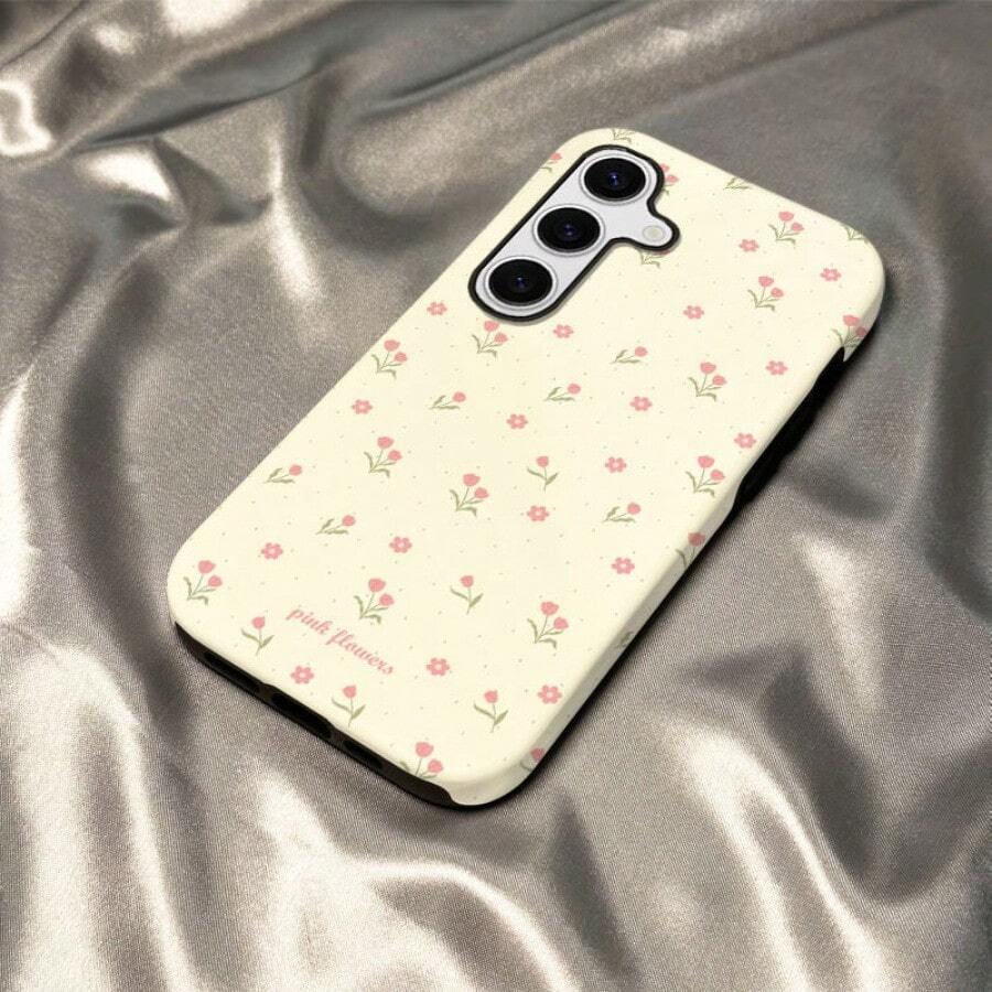 Ditsy Floral All Over Print Mobile Phone Case Compatible With Sam Galaxy A13 A25 A36 A52 Note 20 Ultra S21 S22 S23 S23 S24 Plus Edge FE Smooth Surface Flower Design Cellphone Protective Cover For Girls Women - 黃色 - 查看 1
