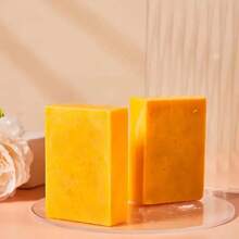 Lemon Turmeric Whitening Soap - Alcohol Free, Deeply Cleanses The Body And Face, Gently Exfoliates, Uses Natural Turmeric Essential Oil, Suitable For All Light Beige Types, Moisturizing Gift, Suitable For Adults Of Both Genders