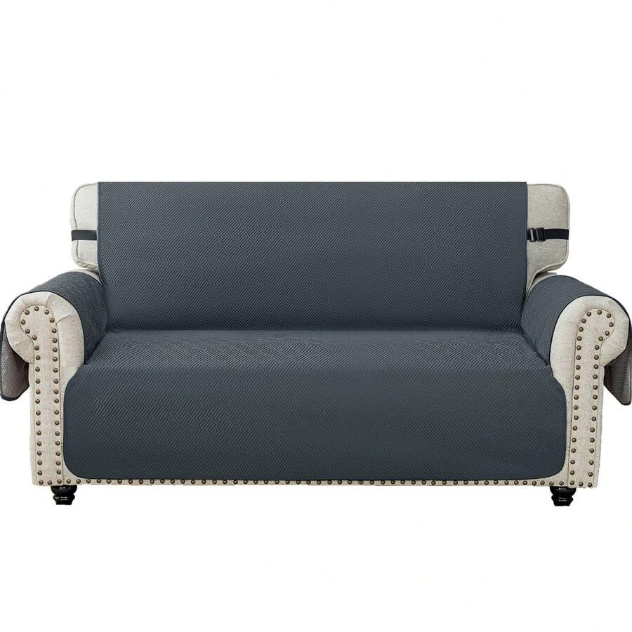 YSTYLE 1/2/3/4 Seater Sofa Cover With Armrests, Universal Armchair Cover, Non-Slip Sofa Cover, Scratch-Resistant Sofa Cover, Stain-Resistant Sofa Cover, Sofa Protector For Cats And Dogs - Dark Grey - View 1