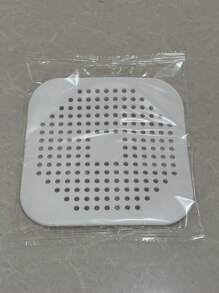 1 pièce Capteur de cheveux de drain avec ventouse, couvercle de drain carré en silicone pour douche, anti-bouchage d'évier, filtre de sortie de cheveux de drain de douche au sol, pour salle de bain, baignoire et cuisine, outils de salle de bain, décoration de salle de bain, décoration d'automne, retour à l'école