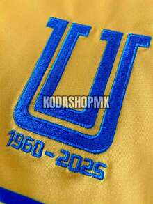 Jersey TIGRES UANL 25/26 con Parche Liga Mx - Amarillo Mostaza - Ver 3