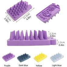 1pc Summer Pet Bathing Brush, Silicone And Rubber Care Tool For Dogs And Cats, Smooth Pet Hair During Bathing