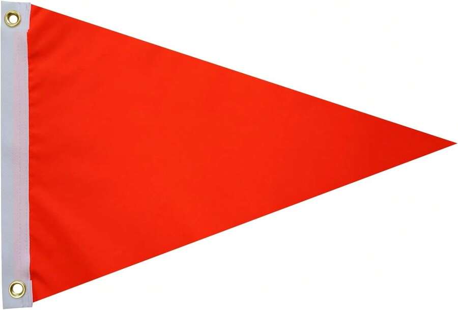 Orange Flag 12x18 Inch Outdoor, Heavy Duty Solid Color Nylon UTV ATV ...