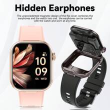 EIGIIS 男女智能手表，TWS 无线耳机，2.02 英寸全触摸屏，分辨率 320 * 385，300mAh 大电池，支持无线通话、信息提醒，兼容 iOS 和 Android 的智能手表，生日礼物