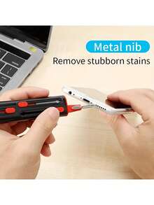 3 In 1 Wireless Earphone Cleaning Kit Clean For AirPods Pro/3/2/1 Earpods Headphones Wireless Earphones BT Earbuds With This Multi-Function Headset Cleaning Pen Perfect Compatible With Apple, Android Cleaning Tool Brush