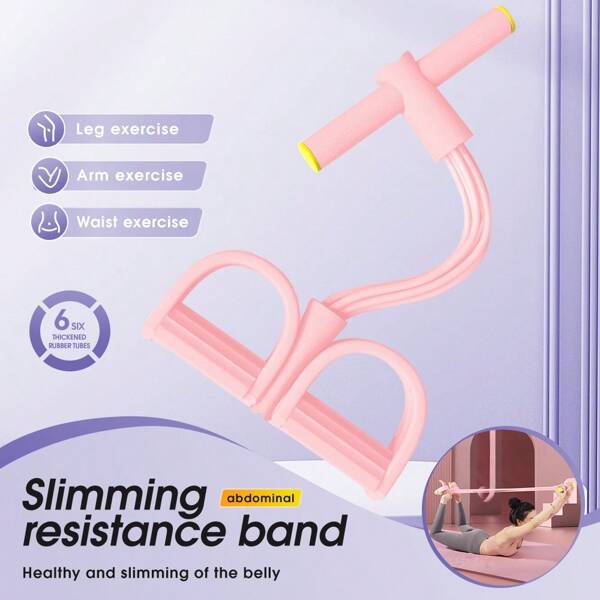 1 stuk, multifunctioneel spankoord, elastische yoga-weerstandsband fitnessapparatuur voor meisjes, geschikt voor full-body krachttraining van buik, taille, armen en benen, is een ideaal accessoire voor thuissportscholen voor gewichtsverlies.