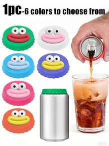 2/4 Piezas de tapas reutilizables a prueba de fugas para mantener las bebidas frescas, tapas de sellado de bebidas, tapas a prueba de fugas, tapas a prueba de salpicaduras, accesorios para bebidas para bebidas carbonatadas, jugos y latas de refrescos, excelentes para parrilladas al aire libre, picnics, campamentos y uso diario