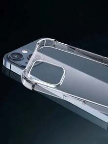 Gói 3 Ốp lưng điện thoại trong suốt lỗ lớn tối giản có đệm khí 4 góc, chống rơi, ốp lưng silicon mềm bảo vệ tương thích với iPhone 17/17Pro/17ProMax/11/12/13/14/15/16/16ProMax/13Pro/14Pro/15Pro, cầm nắm thoải mái - Túi khí trong suốt - Xem 3