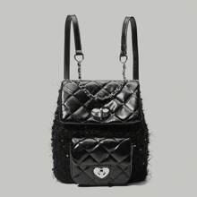 Women Fashion Backpacks - 黑色 - 查看 1