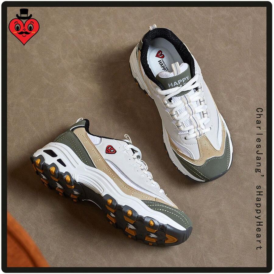 Women Chunky Shoes - 白綠 - 查看 1