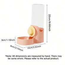 1个宠物悬挂式饮水器，猫狗兔子悬挂式水碗宠物用品 - 500ml - 查看 12