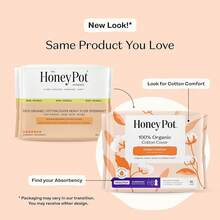 The Honey Pot Company - Sanitary Pads For Women - Non-Herbal Super W/Wings - Organic - Cotton Cover & Ultra-Absorbent Pulp Core - Feminine Care - FSA & HSA Eligible - 16 Ct - Non-Herbal Overnight Heavy Flow - 查看 2
