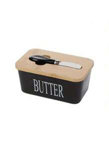 Joivida 1 件陶瓷黄油碟套装，带竹盖和刀 - 密封硅胶黄油盒，适用于厨房台面和冰箱 - 烘焙和送礼的理想选择，新年、圣诞节礼物，厨房用品，派对使用，家庭用餐，高端餐厅用品，乔迁礼物 - 彩色 - 查看 7