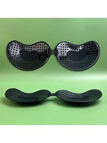 2pairs Strapless Adhesive Bra Silicone Breast Petals, Sexy Push-Up Invisible Brassiere For Women, Suitable For Spaghetti Strap Dress & Wedding Gown, Add More Volume To Small Busts With Mango-Shaped Cups - Apricot - View 15