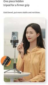 Selfie Stick Tripod, 3 In 1 Extendable & Portable  Tripod Selfie Stick With Wireless Remote Compatible With  16 15 14 13 12 11 Pro Xs Max 8 7, Galaxy Note10/S20/S10/OnePlus 9/9 PRO Etc,9969562