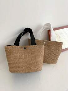 1 pezzo Borsa a tracolla stile bohémien con stampa di ibisco mutabilis, stella marina, cocco e lettera, adatta per la spiaggia e le vacanze, leggera per uso quotidiano, commuting e shopping, elegante borsa estiva da viaggio, borsa da spiaggia estiva alla moda (misura mini)