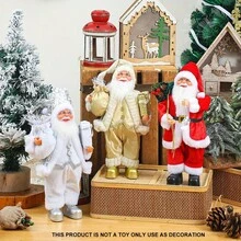 قطعة واحدة تمثال سانتا كلوز قائم بارتفاع 12 بوصة، ديكور عيد الميلاد والاحتفالات برأس السنة، مصنوع من ألياف البوليستر، لا يتطلب كهرباء، مناسب لديكور المنزل الشتوي، احتفالات العطلات، حفلات عيد الميلاد، ديكورات هالوين، ديكورات العطلات، هدايا الحفلات، ديكورات حفلة عيد الميلاد الممتعة، عيد ميلاد سعيد، السنة الجديدة سعيدة، ديكورات عيد الميلاد، هدية عيد الميلاد المثالية للأصدقاء