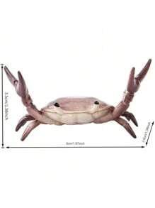 1pc Creative Cute Crab Weightlifting Phone Holder, Minimalist Personalized Desk Decor Accessory, Gift For Pet Lovers