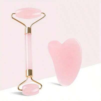 Resin Gua Sha Massage Board, Rose Pink Gua Sha Board, Jade Facial Massage Tool, Gua Sha Massage Tool, Suitable For Face, Neck, Back And Body