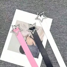 1 件千禧多巴胺甜心风格粉色 Y2K 女士腰带，全新夏季星空腰带设计