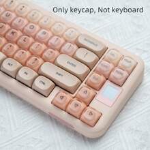 Bokawz Liquid Foundation Key Cap, MOA Height, Matte Feel, PBT+PC, Cute Ball Hat, Compatible With 6.25U Space 61 64 68 75 81 87 98 99 100 104 - Only Keycap, Not Keyboard - View 5