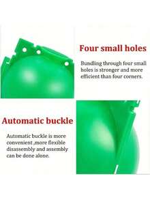 1 قطعة/10 قطع علبة زراعة جذور الأشجار، أداة زراعة الكرات الجذرية، علبة زراعة تحت ضغط عال لأقلمة العقل والتطعيم وترقيق الأوراق، ملحقات زراعة الشتلات والعقل النباتية - أخضر - مشاهدة 5