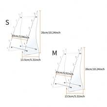 1个5槽刀架，S/M亚克力刀具展示架，透明刀架，折叠式口袋刀多层收纳架，厨房用品，厨房配件，厨房工具