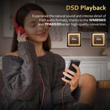 مشغل موسيقى MP3 عالي الجودة 64 جيجابايت، مشغل موسيقى رقمي عالي الدقة بتنسيق DSD بدون فقد، مشغل صوتي محمول، يدعم حتى 256 جيجابايت