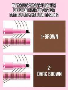 MISSLYN-Fork It Liquid Eyebrow Liner, precyzyjny eyeliner, precyzyjne, matowo-czarne pędzle do eyelinera w płynie, zapewniające naturalny wygląd brwi, wodoodporne, mocno napigmentowane, nie rozmazują się, gładkie, miękkie, do wypełniania i definiowania brwi - #02 - Zobacz 6