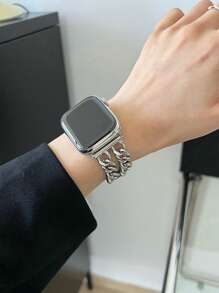 1 件女式不锈钢表带，兼容 表带，兼容 42 毫米 38 毫米 40 毫米 41 毫米 44 毫米 45 毫米 46 毫米 49 毫米时尚智能手表替换表带，适用于系列 Ultra2 Ultra SE2 SE 11 10 9 8 7 6 5 4 3 2 1，可作为返校学生的礼物 - 銀色 - 查看 4