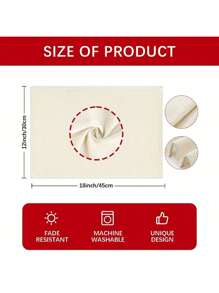 4 Stücke rustikale Holzmaserung Tischsets, 30,5 cm x 45,7 cm, strapazierfähige Polyester Tischsets, geeignet für Esszimmer Dekoration, Zuhause, Restaurant, Camping, Party - rechteckige maschinenwaschbare Tischsets