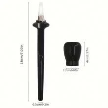 1 pezzo Pennello eyeliner in silicone - Strumento di applicazione super conveniente senza salti, pennello da trucco durevole, adatto per principianti, manipolazione delicata, design ergonomico, con scatola di conservazione, essenziale per il trucco, superficie liscia, setole in nylon - Pennello eyeliner in silicone riutilizzabile - Facile da usare, scorrimento fluido, design morbido e flessibile - Applicazione perfetta e precisa del trucco per gli occhi