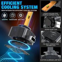 TOAUTO D系列D3S LED汽车大灯灯泡D1S D2S D4S D5S D8S涡轮灯30000LM 6000K 100W汽车灯即插即用 - 白色 - 查看 5