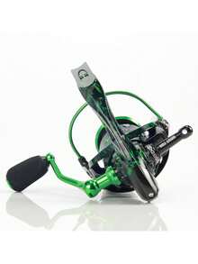 1pc Metal Spinning Wheel, Suitable For Sea Fishing, With Smooth And Sensitive Left And Right Hands, Interchangeable Rotation, Fishing Line Wheel, Suitable For Both Freshwater And Saltwater