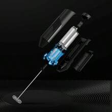 Montalatte e mixer elettrico a batteria, design verticale senza mani per una facile conservazione
