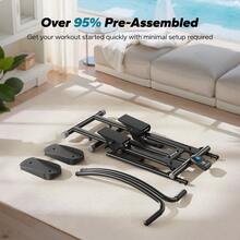 MERACH Stair Stepper, Hands & Feet Synchronized Stair Climber, Stairmaster For Full-Body Workout At Home, Compact Vertical Climber With Extended & Adjustable Pedals - màu đen - Xem 7