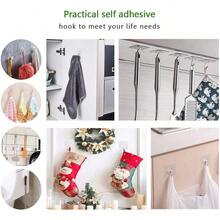 Ganchos Adhesivos Transparentes Impermeables Reutilizables 24 Piezas - 1 - Ver 4